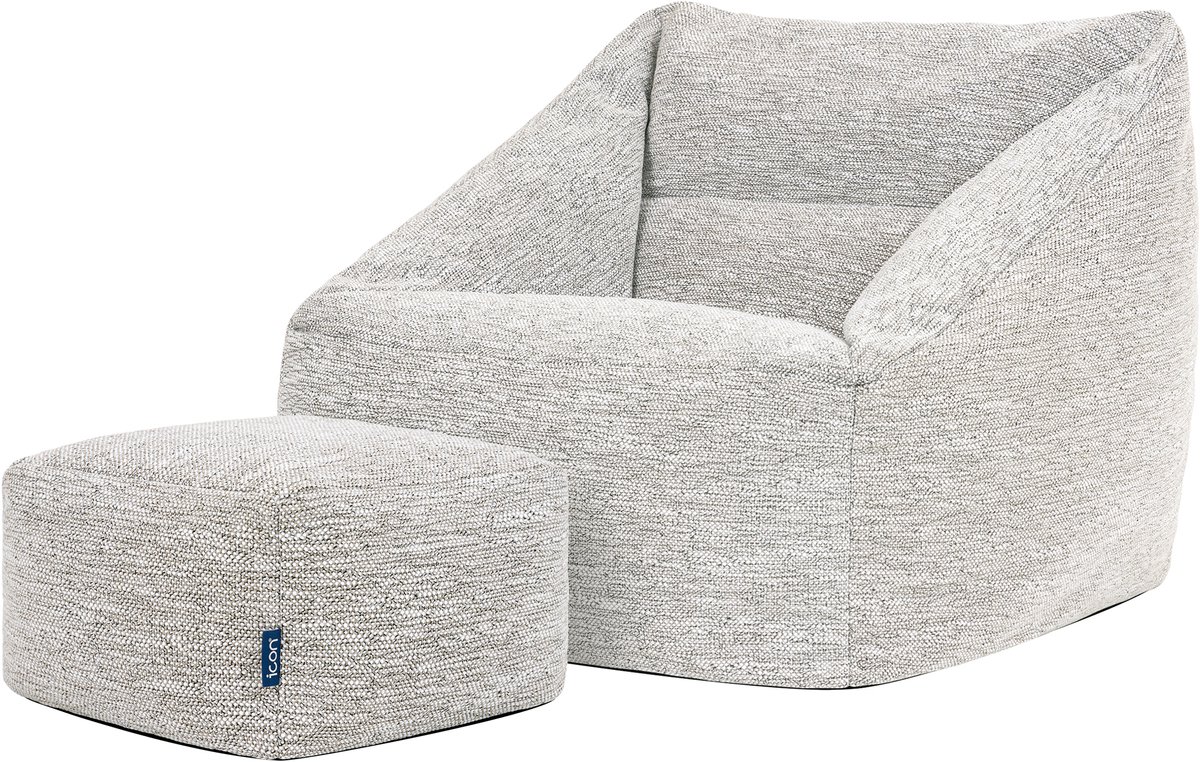 icon - Natalia XL Zitzak Fauteuil met Poef - Binnen - Beige