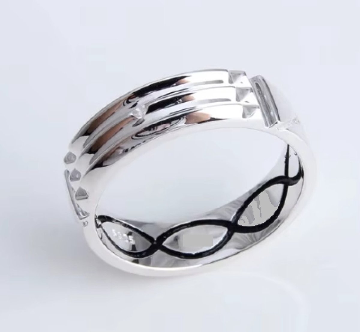Hetty'S - Unieke - Atlantis ring -van 925 zilver - Maat 18
