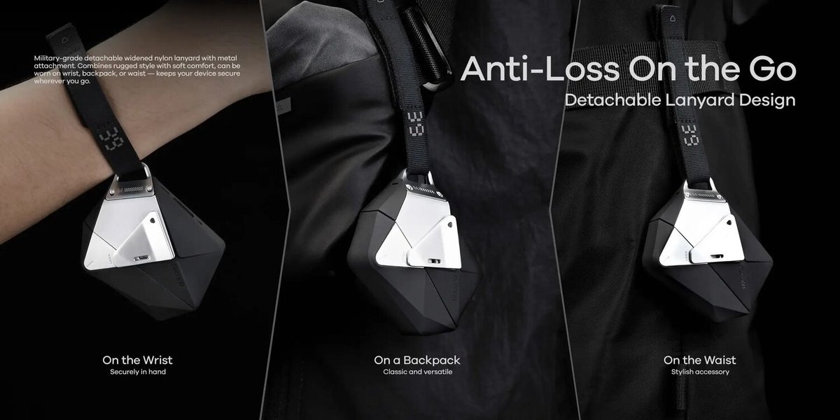 AULUMU Hoesje Geschikt voor Apple AirPods Pro 3 - Met Metalen Sluiting - Schokbestendig TPU - Met Draagband - Draadloos Opladen - Grijs