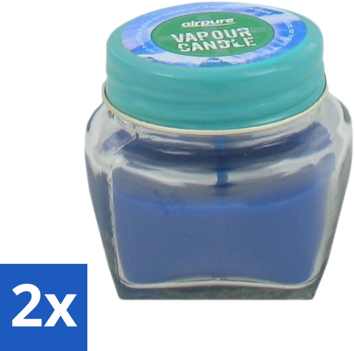 2 x Airpure - Kaars Tegen Verkoudheid - Geurkaars - Verlichting bij Verkoudheid - 28,5 g - Kaars Tegen Verkoudheid - Geurige Kaars - Verlichting Bij Verkoudheid - Ademhaling Verlichten - Neus Verstopt