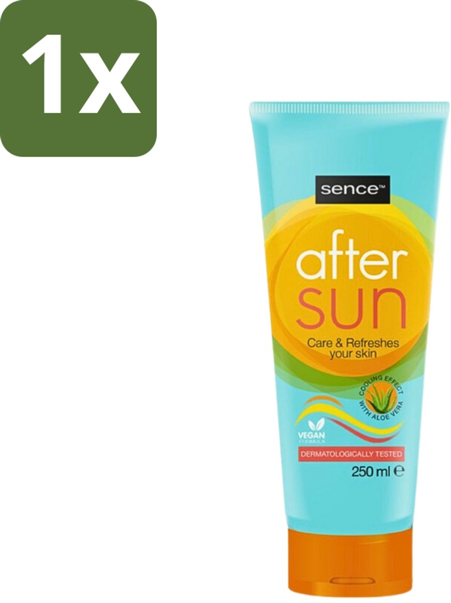 1 x Sence - After Sun - Lotion - Kalmerend - 200 ml - After Sun Lotion - Zonverbrande Huid - Huid Kalmeren - Aloë Vera - Zomerse Teint