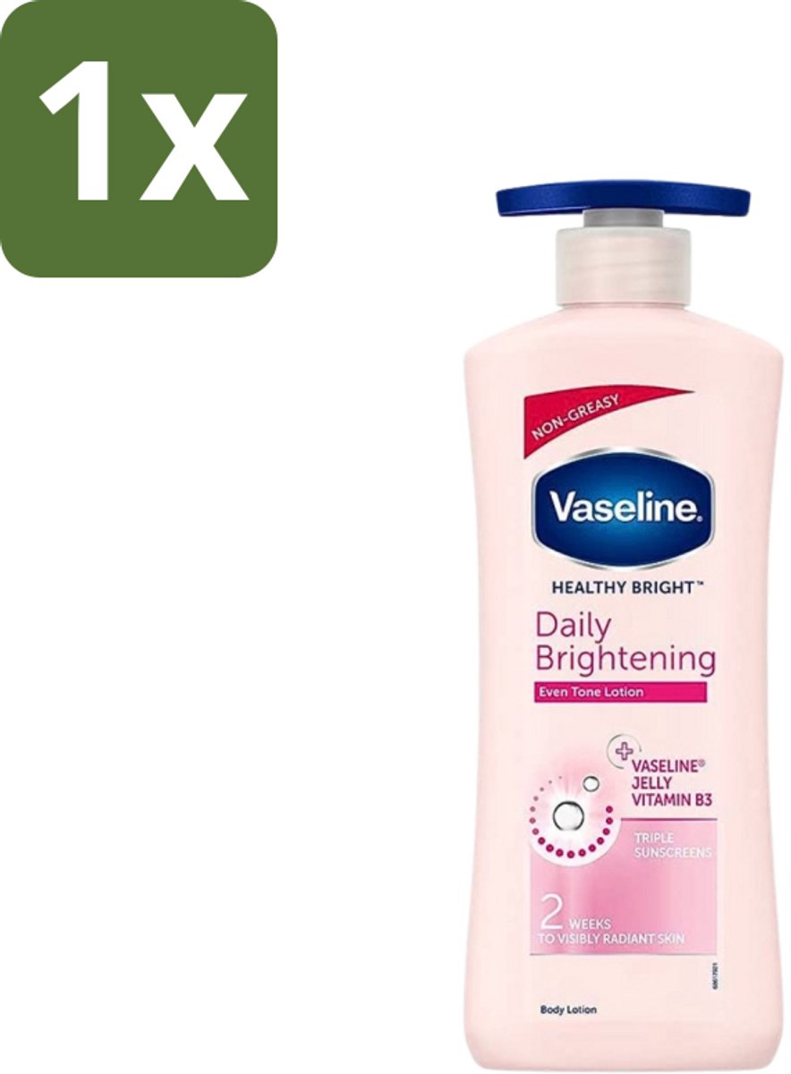 1 x Vaseline - Even Tone - Bodylotion - Daily Brightening - 600 ml - Huidverheldering - Huidverzorging - Huidverlichting - Huidverlichting - Huidverlichting
