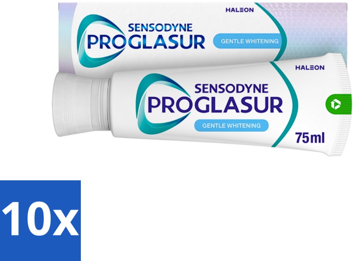 Sensodyne - Tandpasta - Proglasur Gentle Whitening - Verheldert Glazuur - 75 ml - Bulkverpakking - 10 stuks