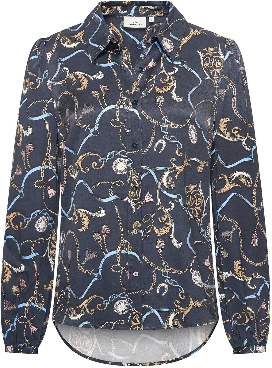 Hv Society - Blouse - Navy - 3XL (46)