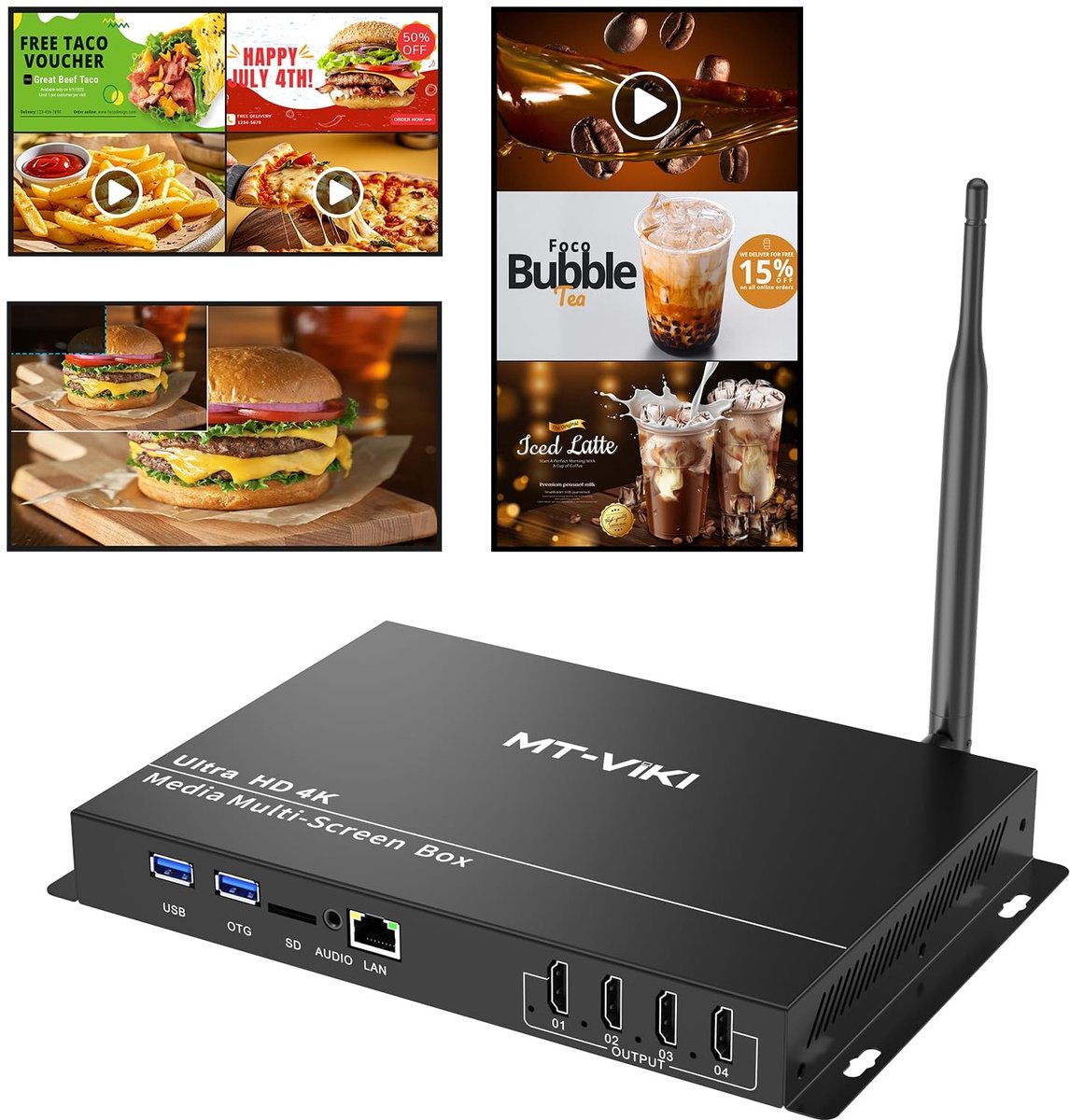 Solidchoice - Wifi Video Wall 2x2 voor Dynamische Presentaties
