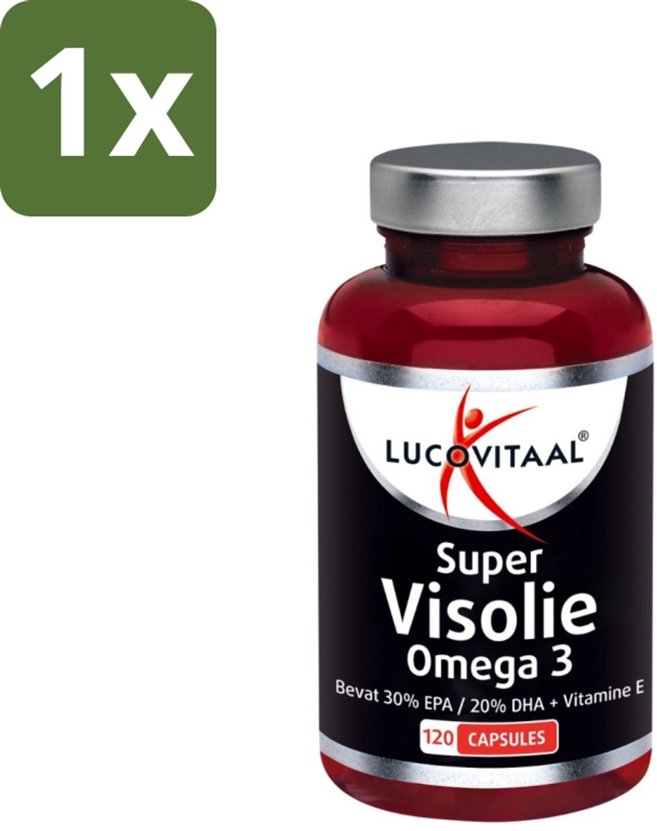1 x Lucovitaal - Visolie - Super Omega 3 - 120 Capsules - Visolie - Omega 3 - EPA - DHA - Vitamine E