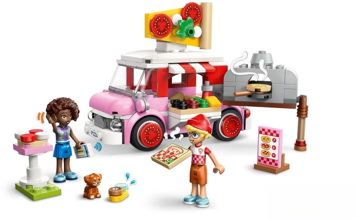 LEGO Friends Pizzatruck Speelgoed voor Kinderen vanaf 6 Jaar met 2 Poppetjes 42694 — cadeau in Spellen & Speelgoed - foto 6