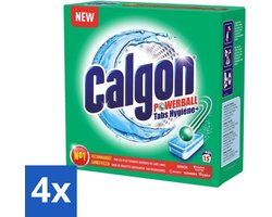 4 x Calgon - Wasmachinereiniger - Tegen Kalk - 15 Tabletten - Wasmachine Reiniger - Kalk Verwijderaar - Wasmachine Tabletten - Wasmachine Onderhoud - Wasmachine Bescherming