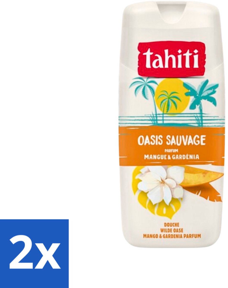 Tahiti - Douchegel - Wilde Oase - Mango & Gardenia - 315 ml - Voordeelverpakking - 2 stuks