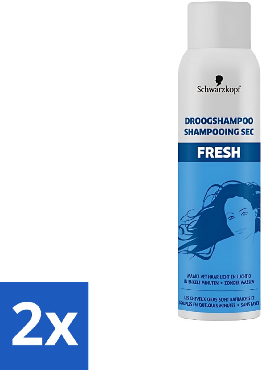 Schwarzkopf - Droogshampoo - Fresh - 150ml - Voordeelverpakking - 2 stuks