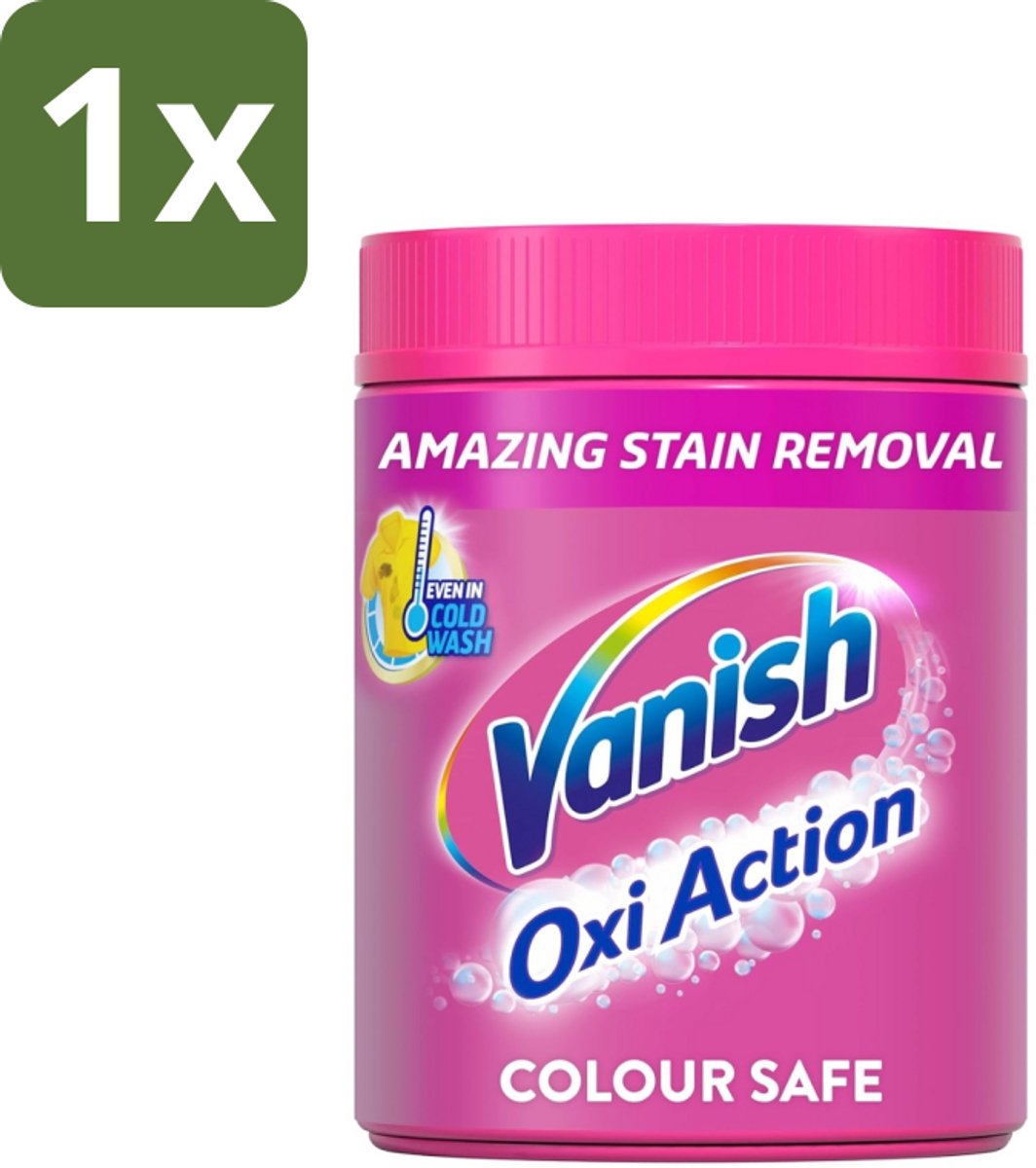Vanish Oxi Action Pink - Vlekkenverwijderaar - Wasbooster - Zonder Bleek - 1.12 Kg - 1 stuk