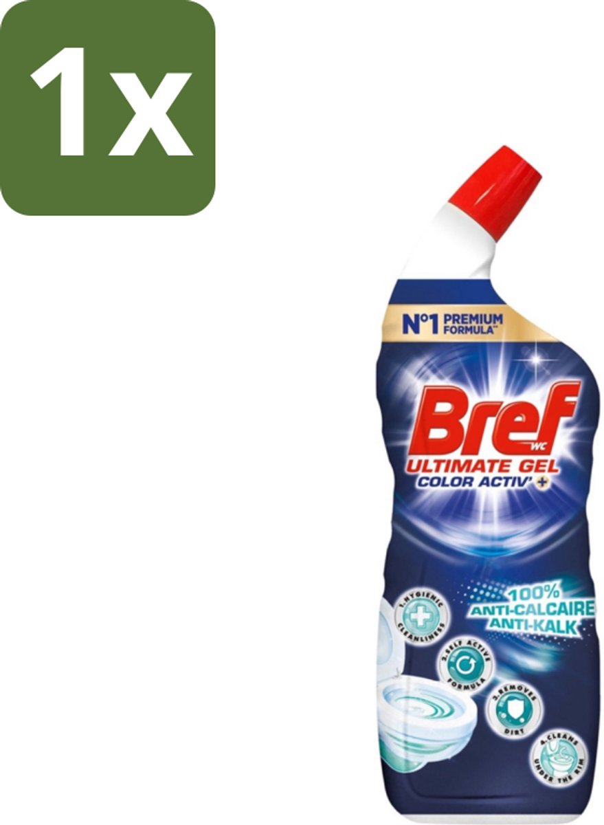 Bref WC - Color Activ+ - Toiletreiniger - Gel - Anti-Kalk - Oceaan - 700 ml - 1 stuk