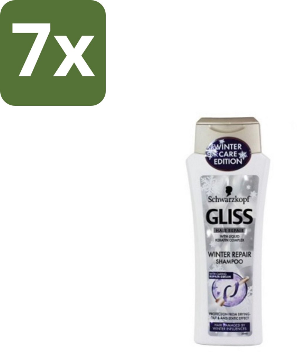 Schwarzkopf - Gliss Kur - Shampoo - Keratine - Haarherstel - 250 ml - Bulkverpakking - 7 stuks