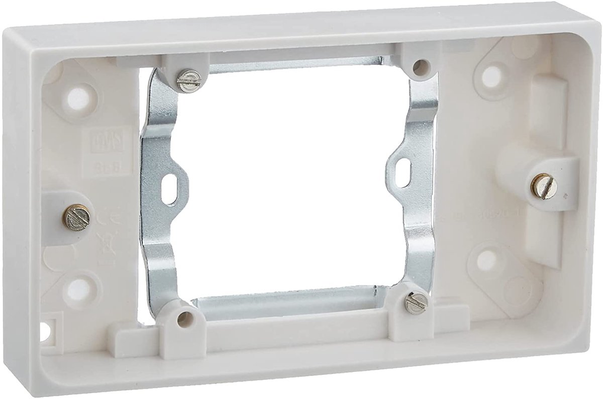 Mr. Gadget Solutions Single Socket Naar Dubbele Socket Converter (1 Gang To 2 Gang) Complete Set - ShopVlot