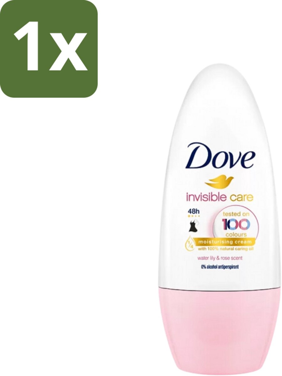 Dove Invisible Touch - Floral Care - Deodorant Roll-on - Waterlelie & Roos - 50 ml - 1 stuk