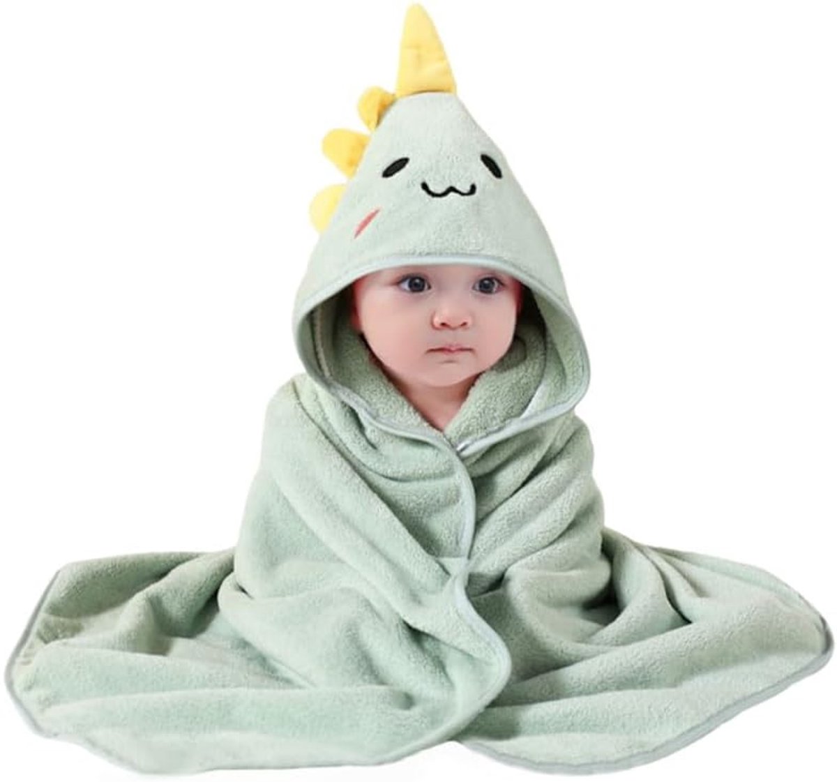 SnelShoppen - Babyhanddoek met Capuchon 80 x 80 cm - Absorberende Grote Peuter Badhanddoek voor Pasgeboren Babyjongen en Meisje - Ideaal voor Bad en Z
