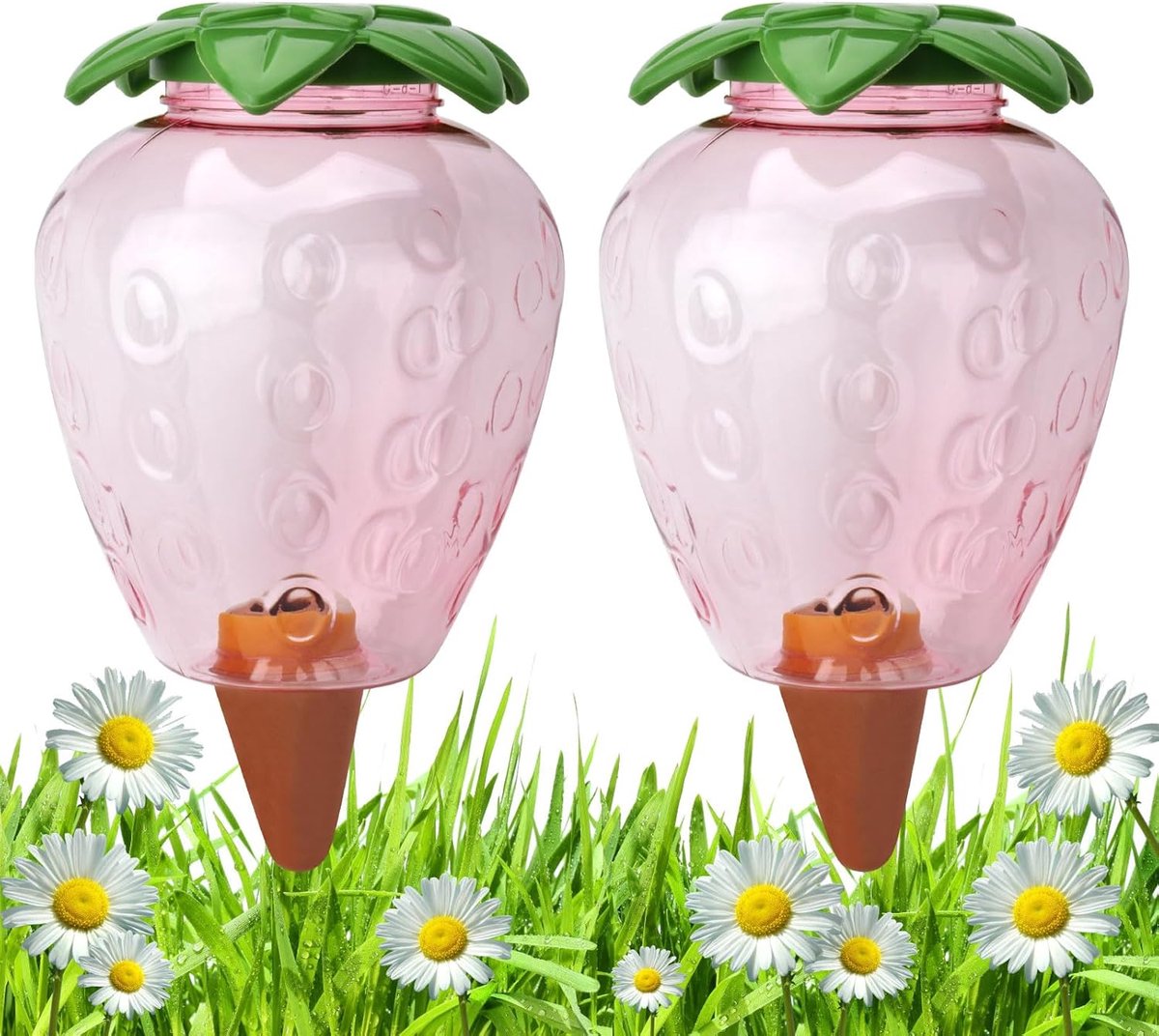 SnelShoppen - 2 Stuks Grote Irrigatieballen 500 ml - Bewateringssysteem voor Potplanten - Waterdispenser voor Kamerplanten - Planten Irrigatie met Pla