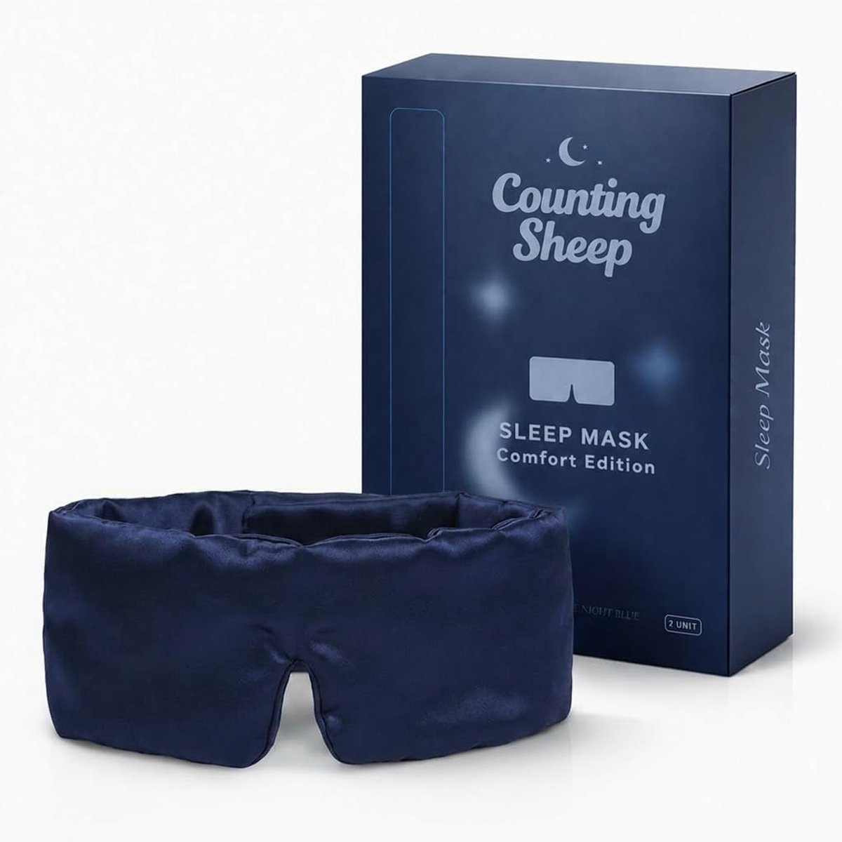SnelShoppen - Zijden Slaapmasker voor Dames & Heren – Comfort Editie | 100% Moerbeizijde, Blackout Oogmasker met Zachte Verstelbare Band | Ideaal voor