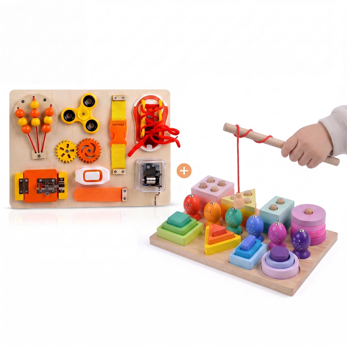 Montessori Busy Board – Magnetisch Visspel – Educatief Speelgoed – Montessori Set – Speelgoed 1 jaar – Speelgoed 2 Jaar – Speelgoed 3 Jaar