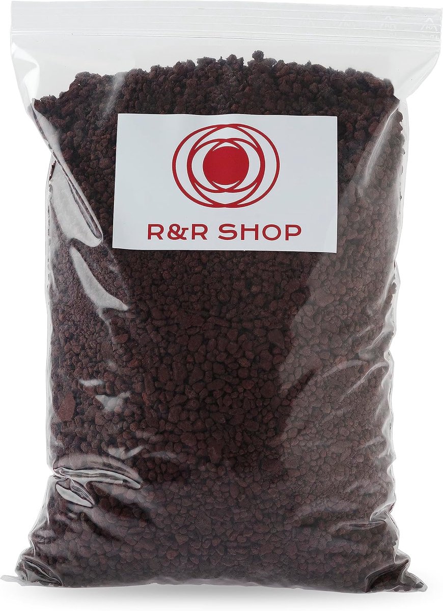 SnelShoppen - Fine Volcanic Lapilli 100% Natuur, PH Neutraal, Ideaal voor Planten Groei en Germinatie, 0-8mm, 1L, Hoge Waterretentie en Absorptie