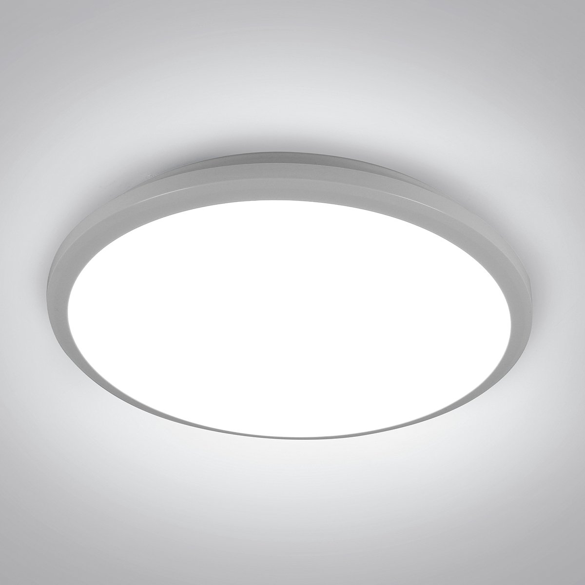 Riserva LED Plafondlamp Rond - 36W - 4050 lm - 6500K Koud Wit - Ø30 cm - Witte Spatwaterdichte LED Plafondlamp voor Badkamer, Keuken en Woonkamer