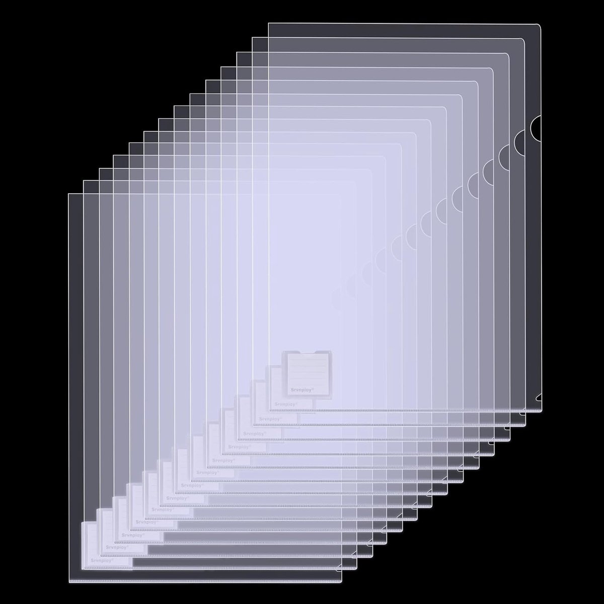 SnelShoppen - A3 Cut Flush Folder Set van 15 stuks, 200 Micron PP, Transparante Open Boven- en Zij Folders voor A3 Documenten, Rapporten en Kunstwerke