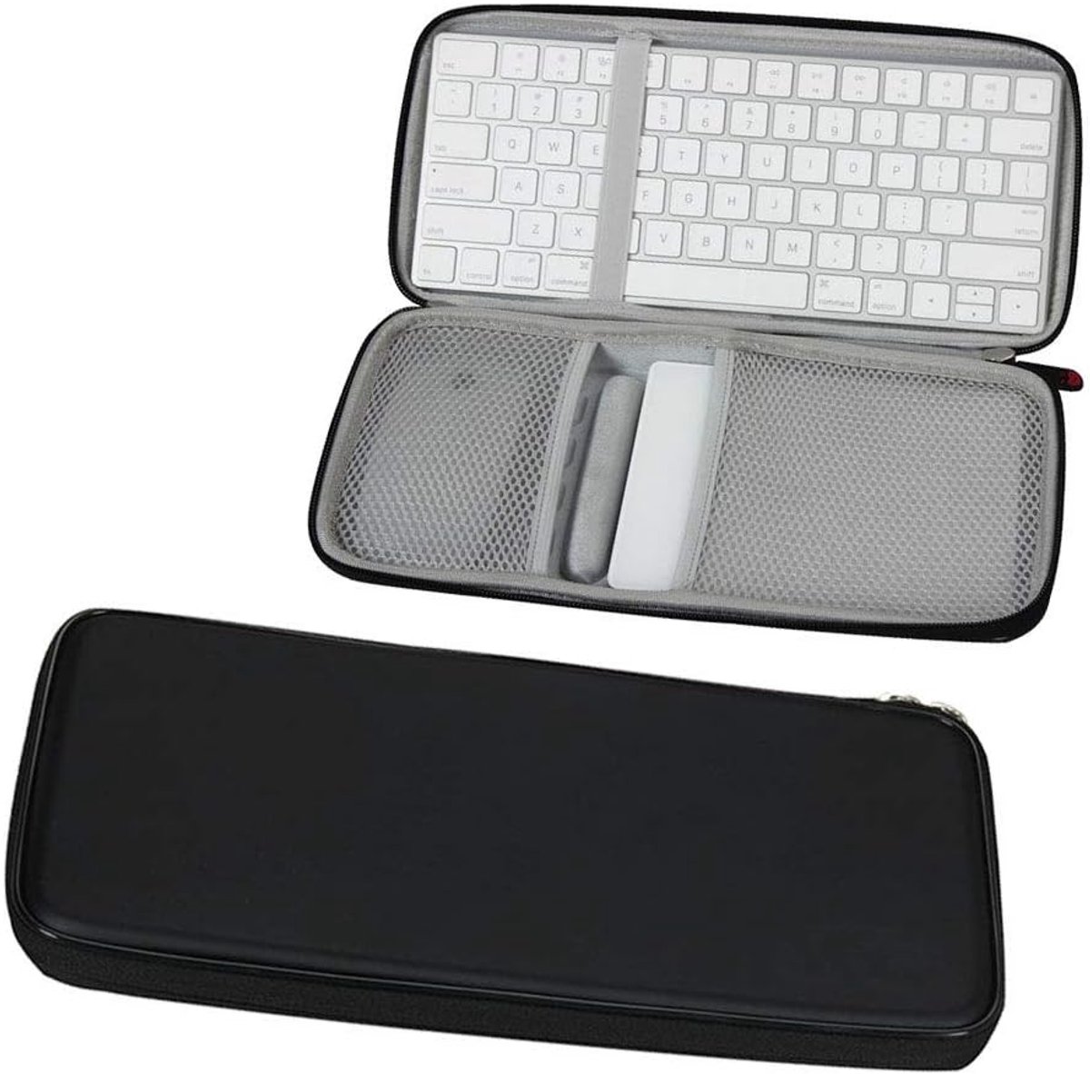 SnelShoppen - EVA Beschermtas voor Bluetooth Toetsenbord en Muis - Waterdichte en Schokbestendige Draagtas - Zwart voor Apple Magic Keyboard en Access