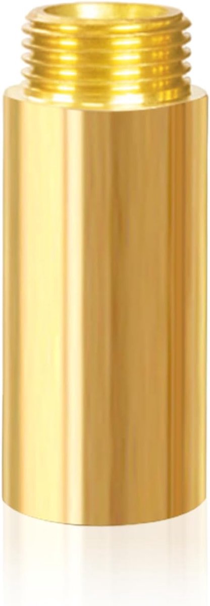 SnelShoppen - Brass Faucet Extension 1/2 inch IG x 1/2 inch AG 50mm, Tap Extension, G1/2 Inch Thread Fitting, Corrosie Bestendig, Voor Keuken en Badka