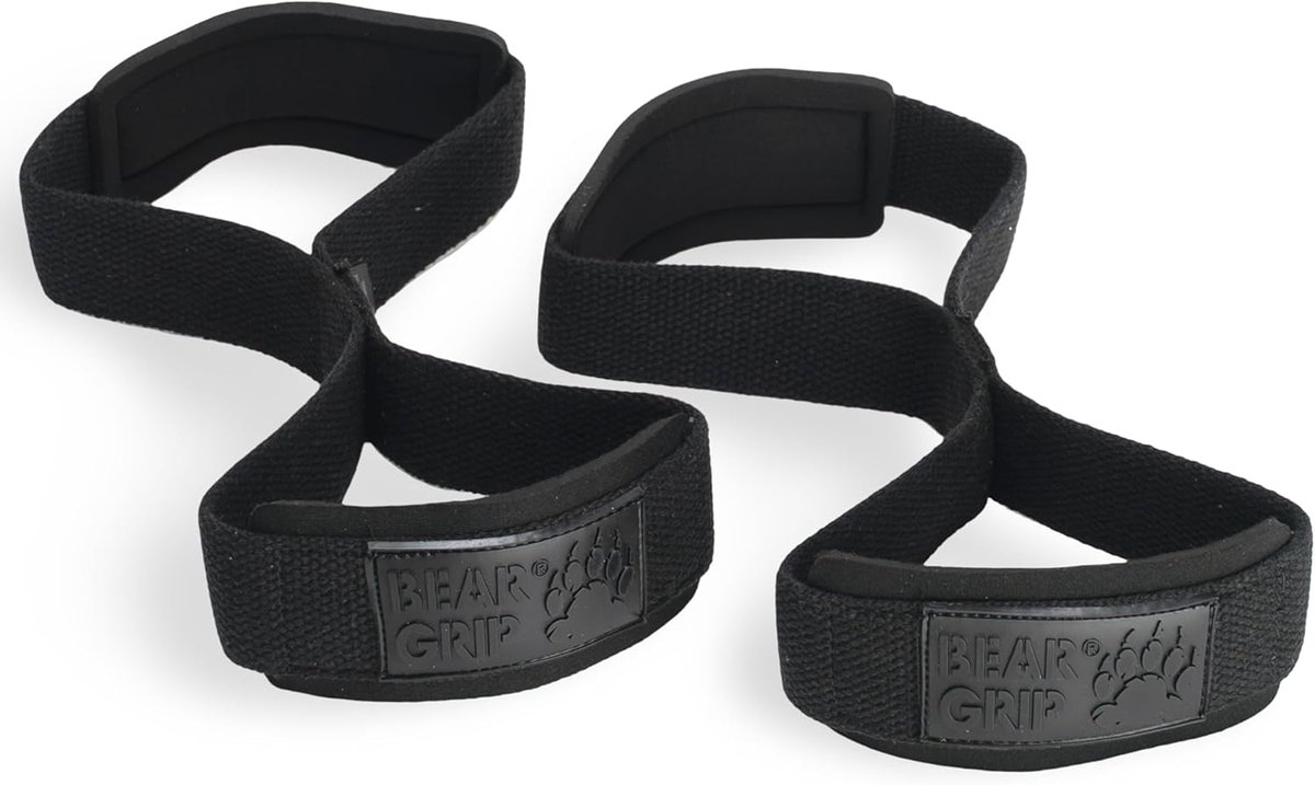 SnelShoppen - High-quality Figure-8 Gewichtheftassen - Heavy Duty Deadlift Straps - Versterkt Katoen - Per Paar - Voor Krachttraining, Fitness, Gym