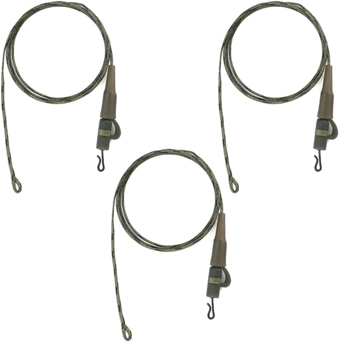 SnelShoppen - 3pcs Carp Fishing Conductor Core Line Carp Clip Guide Line Hair Rig-Bonded Twist Joint - Kwalitatieve Vissen Accessoires voor Karperviss