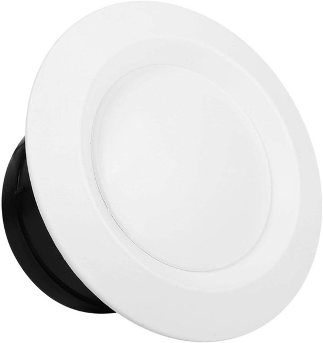 Verstelbare Luchtopeningen, Ronde Soffit Luchtroosters Afvoer Muur Plafond Ventilatie Muur Plafond Afdekking voor Binnen/Buiten Gebruik Luchtrooster Anemostaat Ventilatiekanaal Slang Afdekking (100mm)
