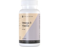 Vital Nutrition Vital Nutrition Omega 3 Visolie - 500 mg (kleine softgels) - Onafhankelijk Getest - 290mg EPA en DHA - TOTOX <11 - 100 Sofgels
