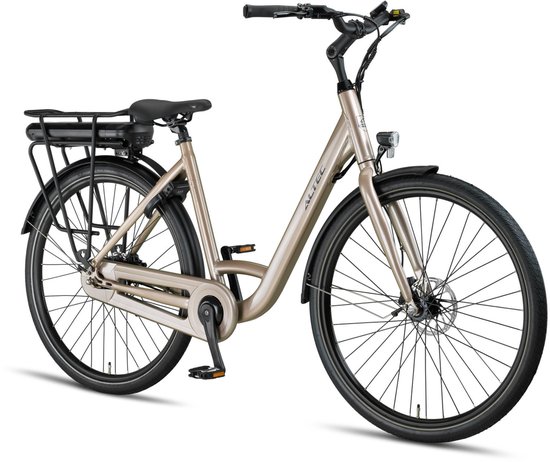 Altec Orion - Elektrische Stadsfiets - Elektrische Damesfiets - Hydraulische schijfremmen - Achterwielmotor - 28 inch - 52 cm - Pearl — afbeelding 2