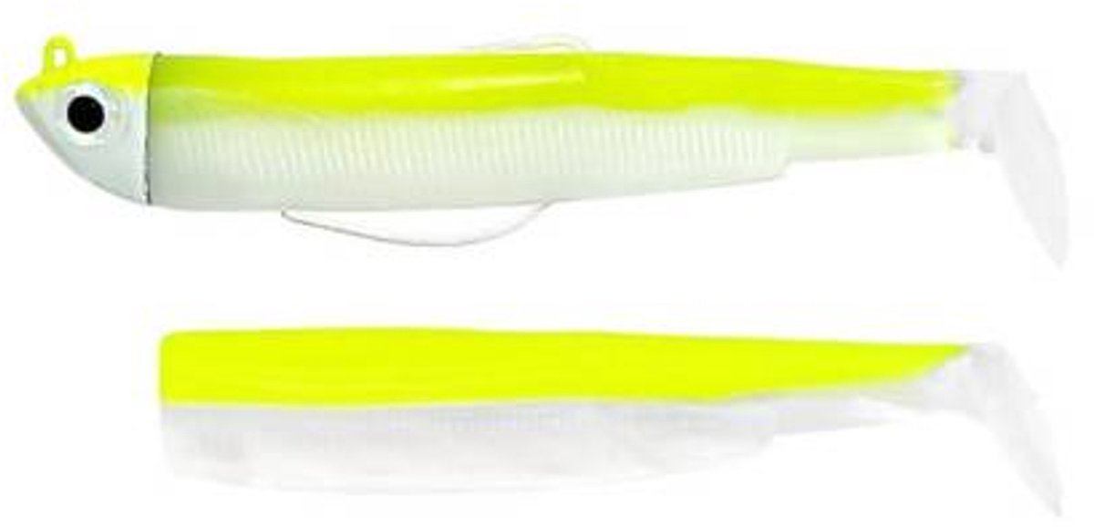 Fiiish Black Minnow Shore Combo + Body Fluo Yellow Nr. 2 (90mm) 10g