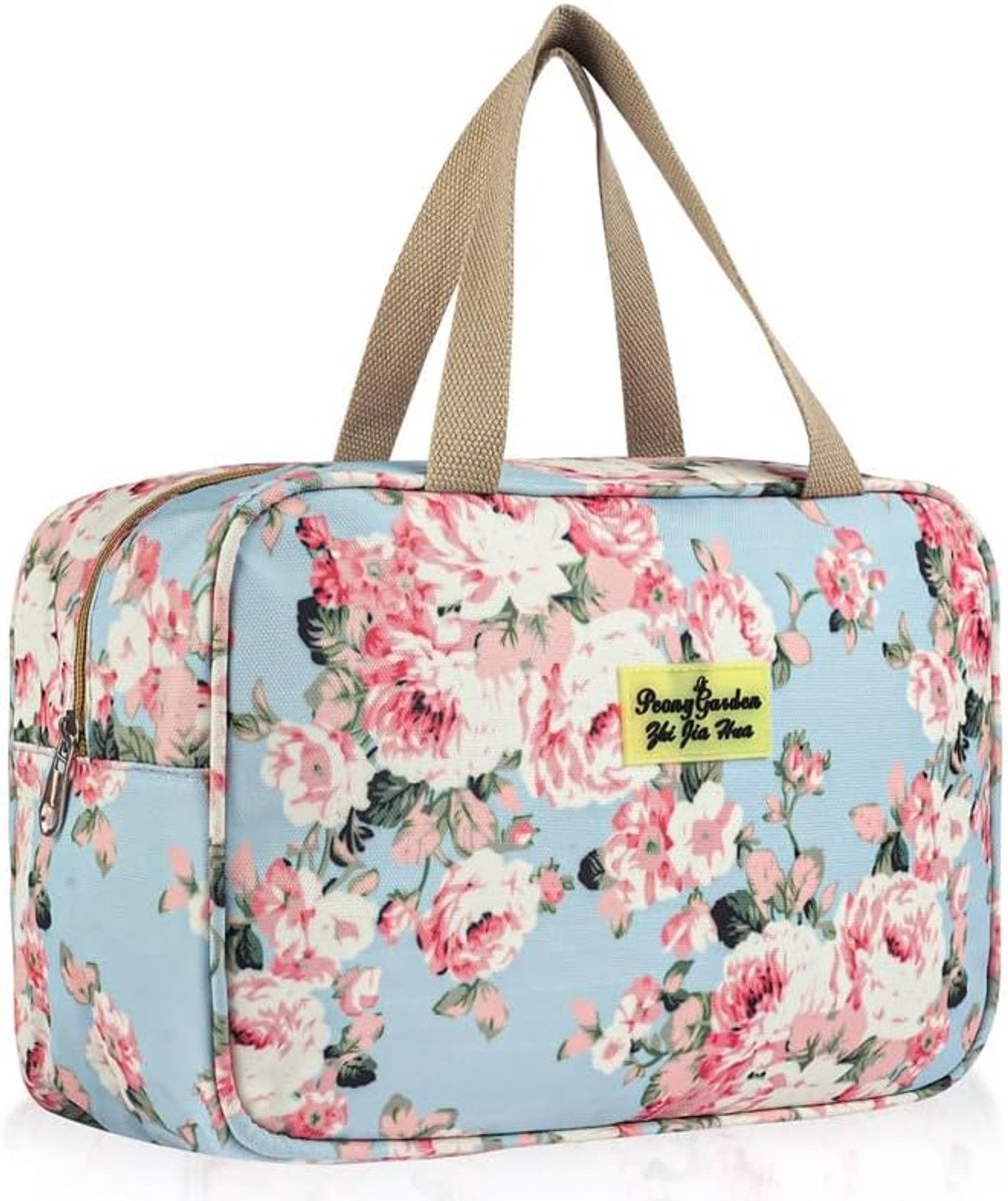 SnelShoppen - Grote Toilettas, Waterdichte Reistas, Cosmetica Organizer, Opbergzak voor Badkamer, Camping en Reizen, 30x21x12 cm, Duurzaam en Makkelij
