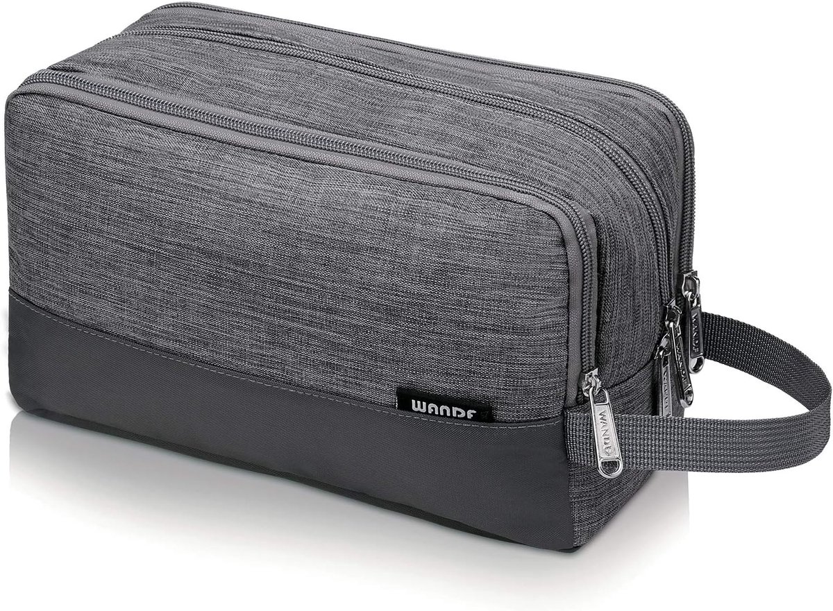 Thijox - WANDF Toilettas voor Heren - Reisaccessoires, Toiletorganizer, Make-uptas, Waterdicht, Hoogwaardige Kwaliteit, Voor Shampooflessen en Cosmeti