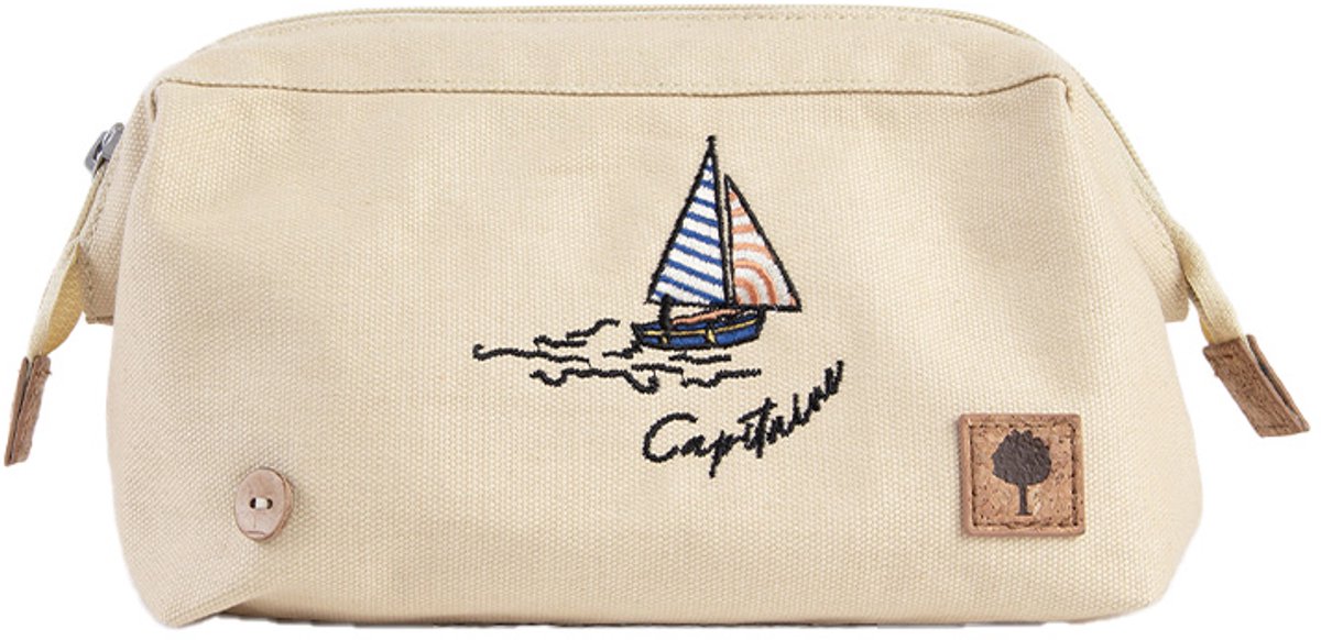 Faguo Washbag Petit Accessoire Cotton Beige