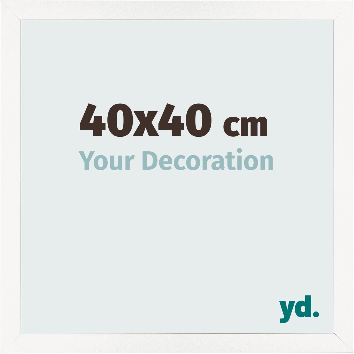 Your Decoration - Fotolijst 40x40 cm - MDF - Wit Hoogglans - Bologna