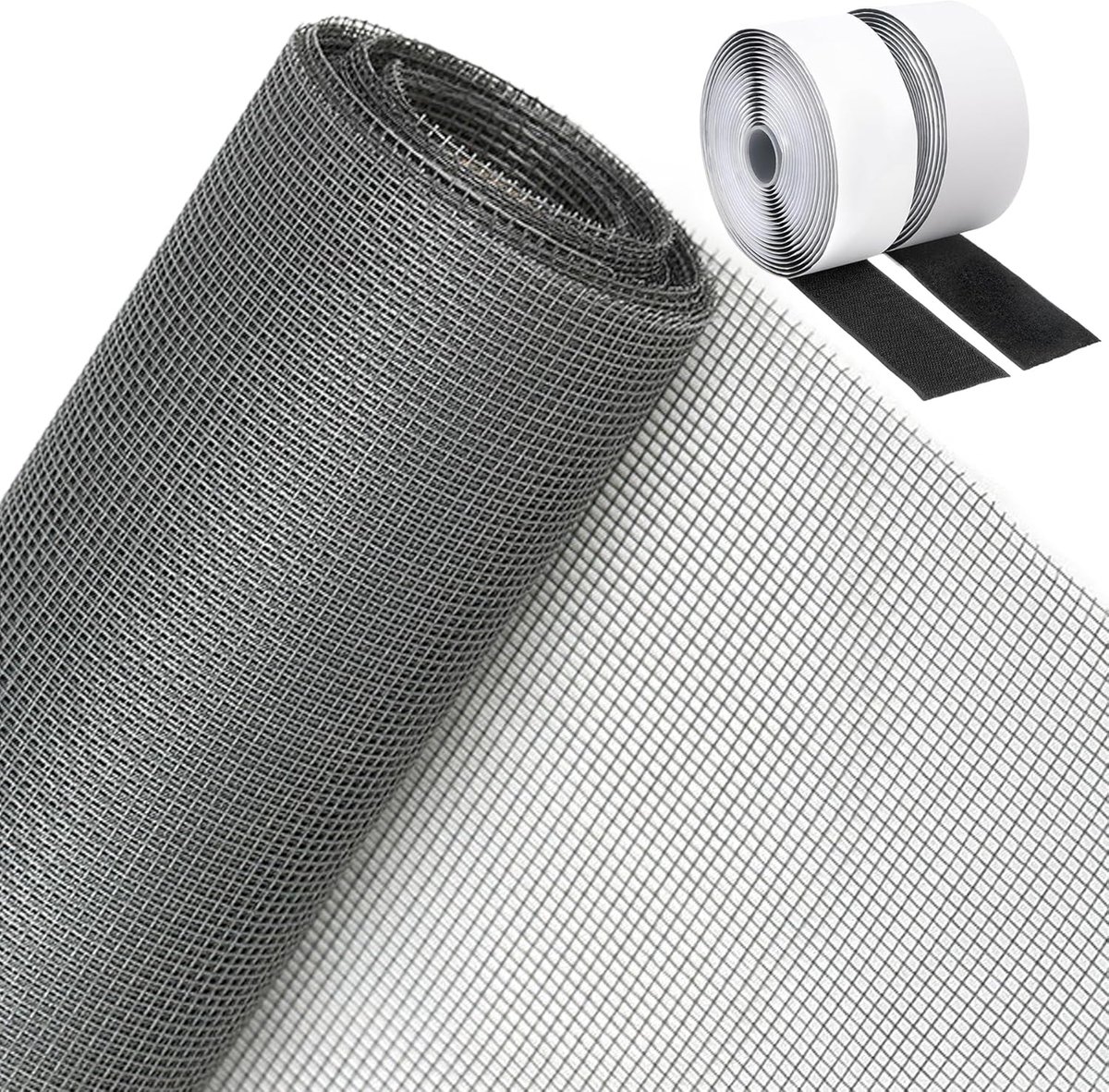 SnelShoppen - 600 x 150 cm Vliegenraam voor Ramen, Insectenbescherming, Muggennet, Insectenbescherming, Op Maat Snijdbaar, Duurzaam en Scheurbestendig