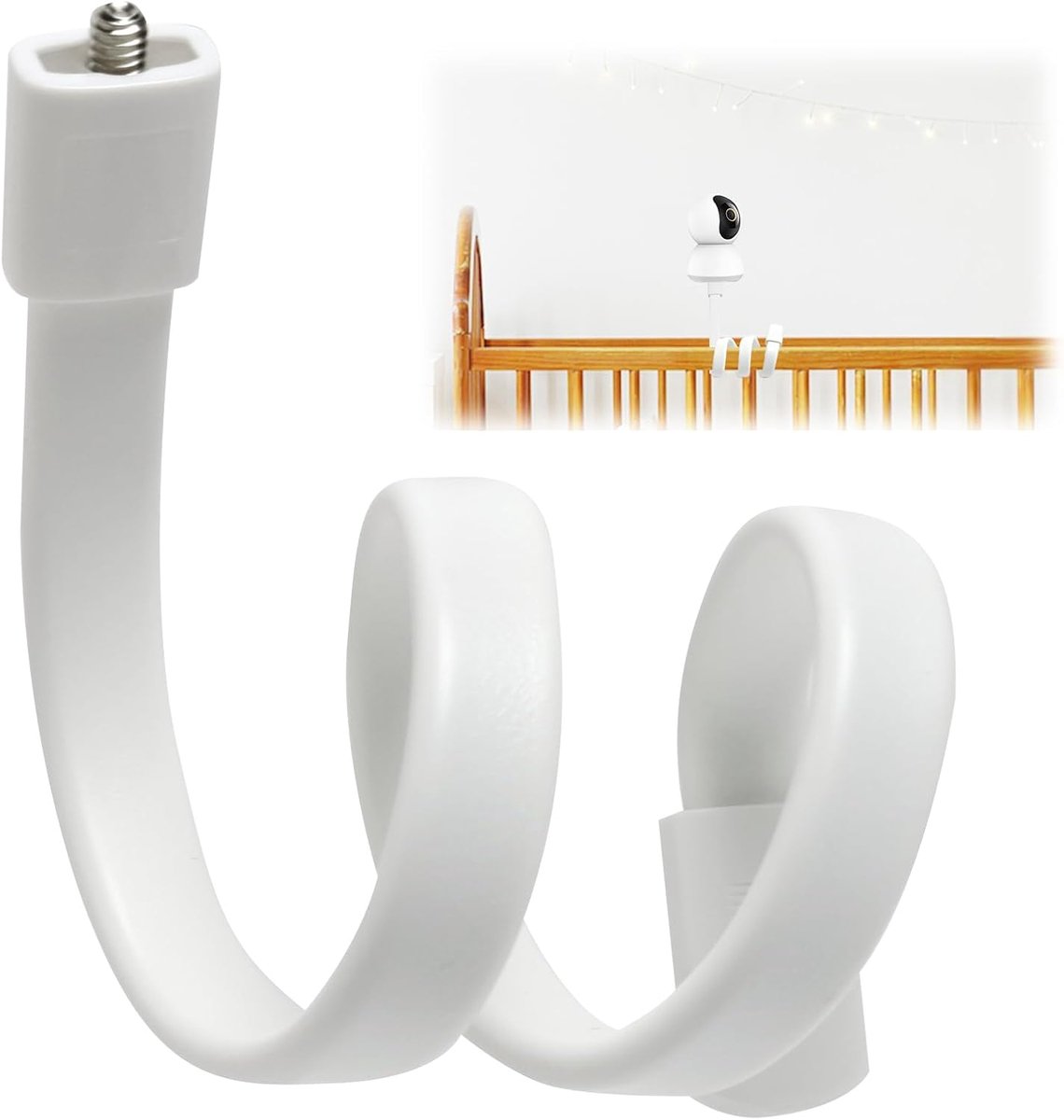 SnelShoppen - Universele Baby Monitor Houder met 1/4 Inch Schroef, Flexibele Camera Houder, Geen Boren, Geschikt voor Meeste Baby Monitoren, 52 cm Lan