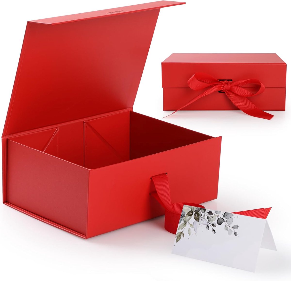 SnelShoppen - Luxe Geschenken Doos met Deksel 22 x 16 x 9 cm, Magnetische Sluiting, Cadeau Ribbons, Perfect voor Feestdagen, Bruiloften, Herfst, Kerst