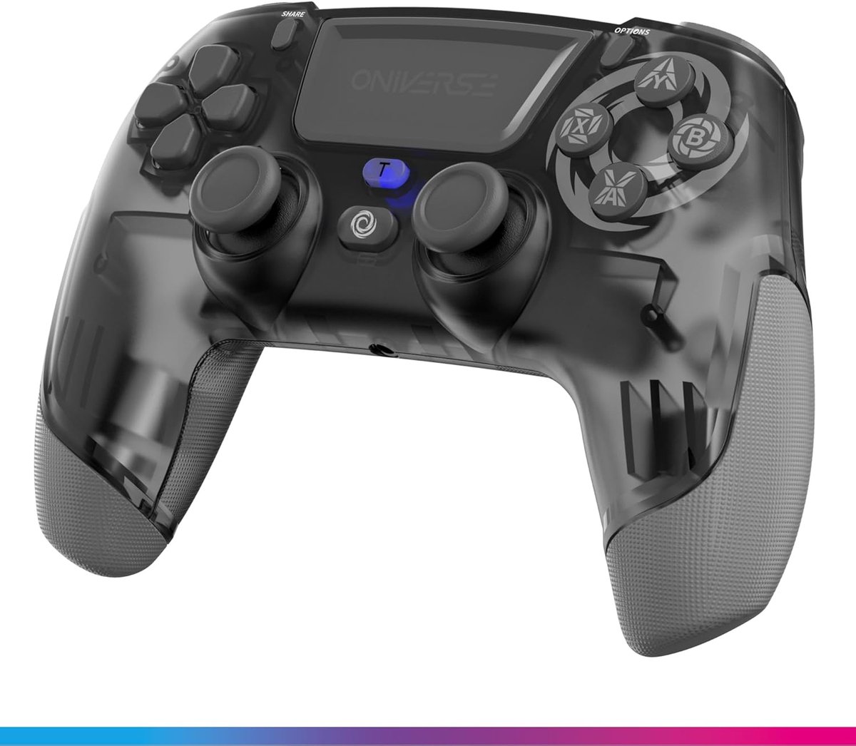 SnelShoppen - Draadloze Controller voor PS4 PS3 PC Android iOS - Hoofdtelefoonuitgang, Verstelbare Vibratie, Turbo Mode, Touchpad, 6-Assige Gyroscoop