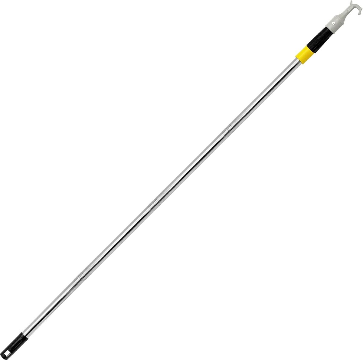 SnelShoppen - Telescoopstang met Zolderhaken 120 cm - 4 Stuks - Lichtgewicht Kunststof Haken met Twee Schroeven - Duurzaam en Eenvoudig te Installeren