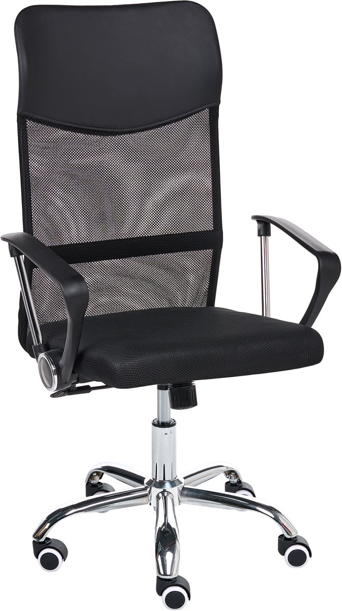 DESIGN - Bureaustoel - Zwart - Polyester