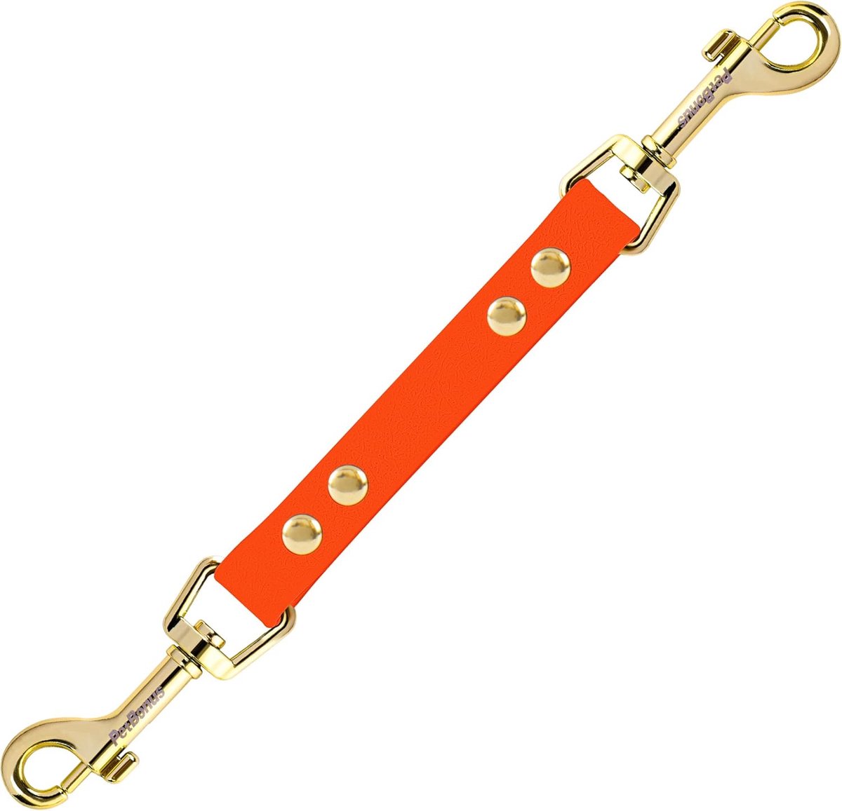 SnelShoppen - Hondenhalsband met Veiligheidssluiting, Waterdichte Dubbel Eindkap, Noodharnasriem, Punt- of Klassieke Halsband (Oranje)