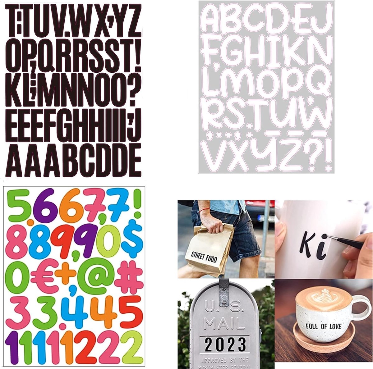 SnelShoppen - 3 Bladen Ijzerletters voor Kleding, Hoeden, Sweatshirts en Creatief DIY - Waterproof, Duurzaam en Multifunctioneel - Ideaal voor Feest,