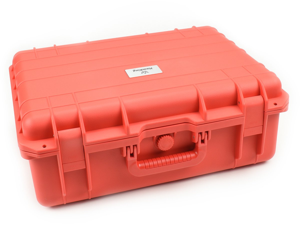 HamKing Transport Koffer XL Red - Plukschuim - Waterdicht - Survival koffer - Noodkoffer - Schuimstof - BHV koffer - Foto Koffer - Outdoor koffer
