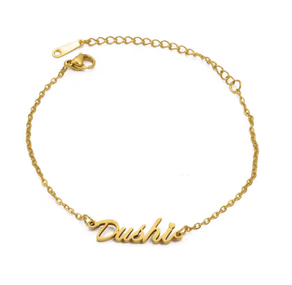 Curacao Armband Dushi - Kleur: Zilver - Lengte: 16 + 5 CM - Armbandje - Korsou / Dushi Curacao - Bracelet - Island - Dutch Caribbean - Curadise - Hoge Kwaliteit - RVS / Roestvrijstaal / Stainless Steel - Verkleurt Niet - Incl. Luxe Verpakking
