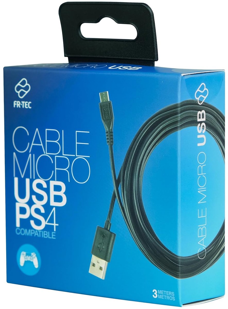 SnelShoppen - Oplaadkabel Controller PS4 - Micro USB naar USB - 2 Meter - Snelle Oplaadkabel voor Gaming - Perfect voor Thuis en Op Reis