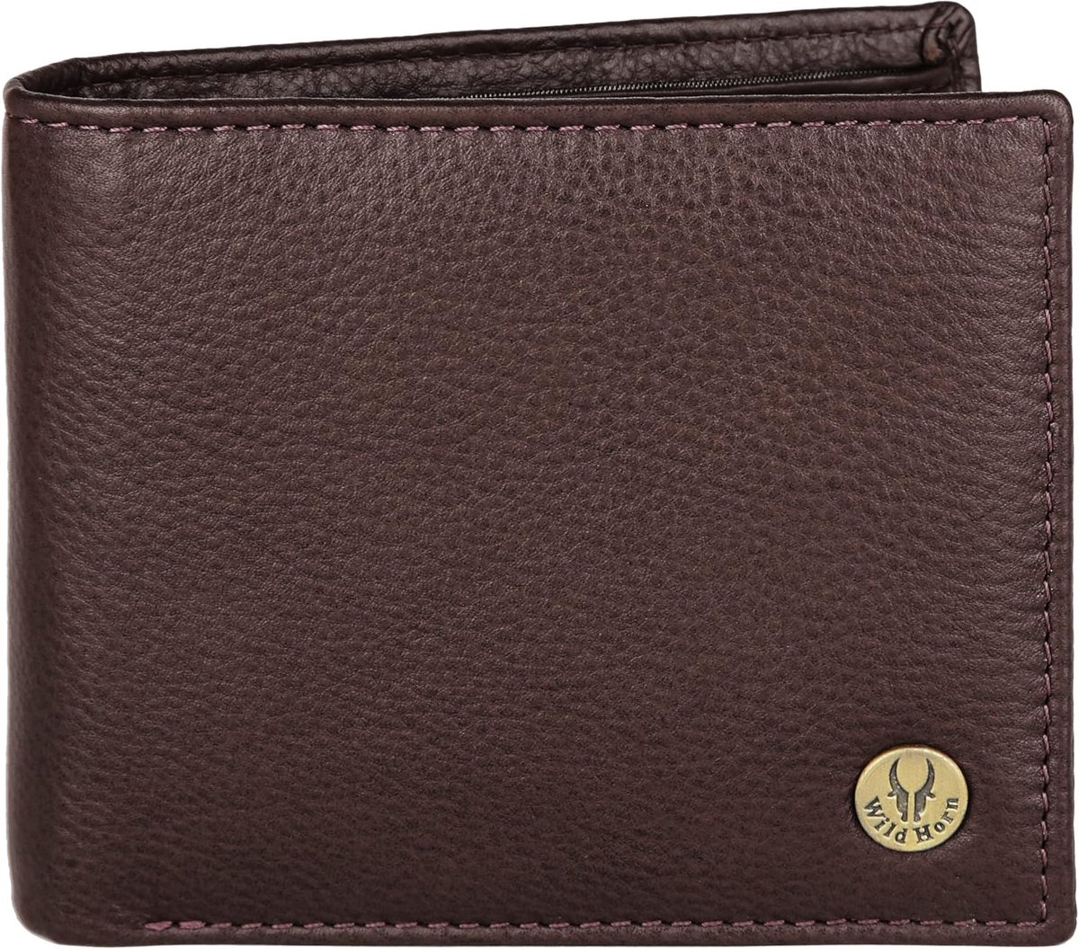 Thijox - Leren Portemonnee Heren met 6 Creditcardvakjes, 2 Geldvakken, 1 Muntvak - Klassieke Drievoudige Portemonnee van Hoogwaardige Leer - Chic en V